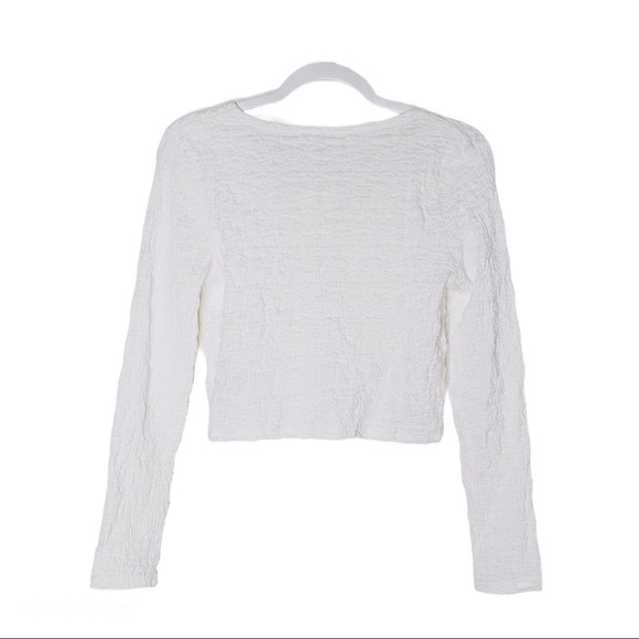 white cardigan long sleeve top - Picture 2 of 2